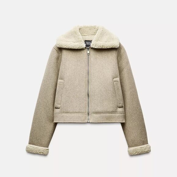 ZARA DOUBLE FACED SOFT JACKET - Picture 2 of 7